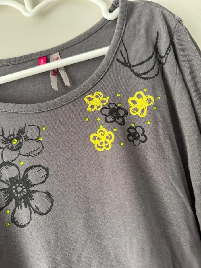 👚 t-shirt manche longue - fille - 8 ans - 128 cm - orchestra -très bon état - photo numéro 8