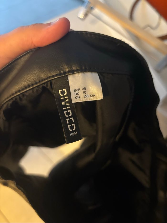 Jupe simili cuir noir taille 48/M - photo numéro 7