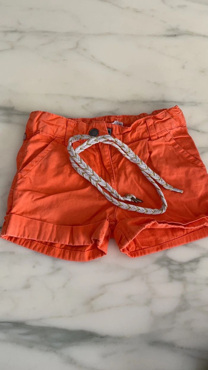 Short catimini orange 4 ans