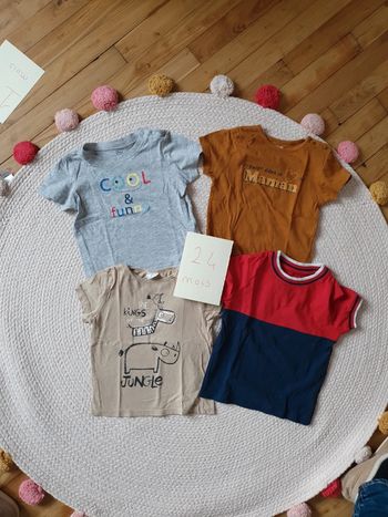 lot 4 tee shirts 2ans