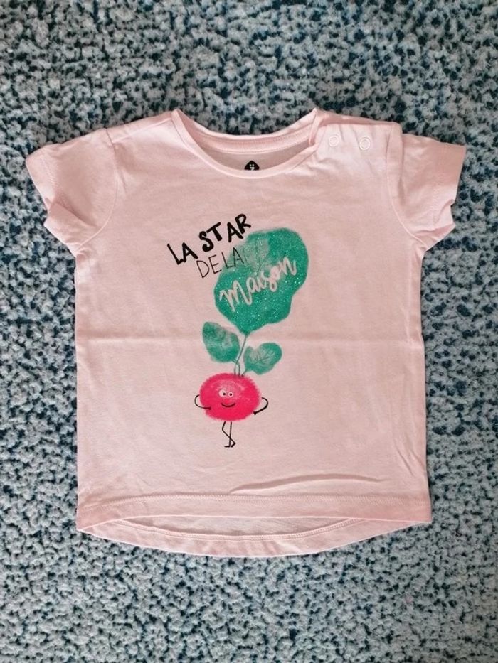Tee-shirt fille taille 6 mois