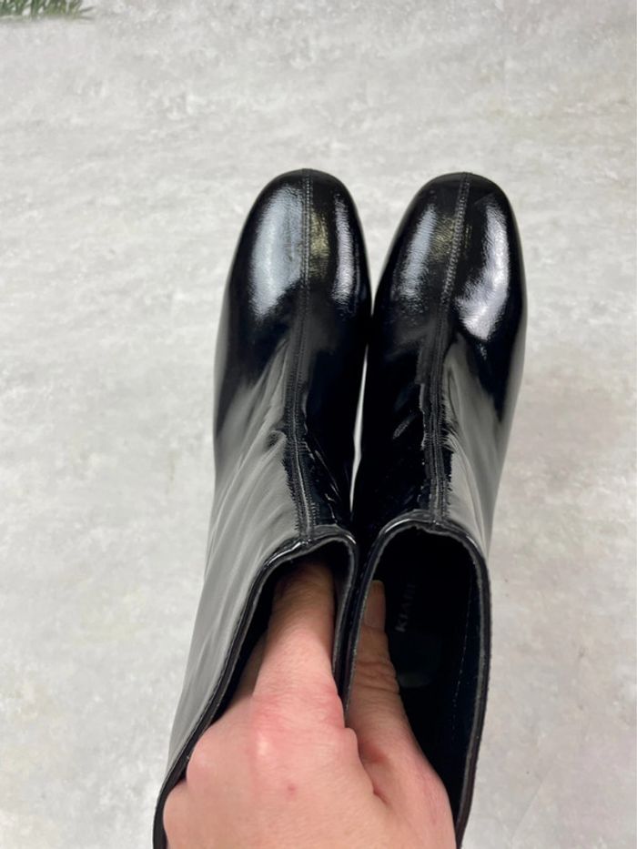 Bottines noires à talon neuves 41 - photo numéro 7