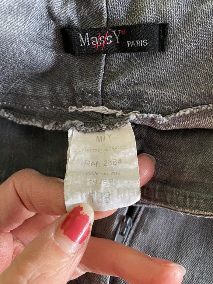 Pantalon jeans 7/8 Massy Taille 38 - photo numéro 3