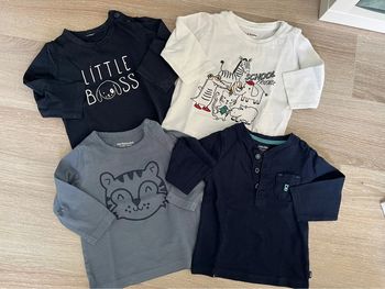 Lot de 4 tee shirt manches longues