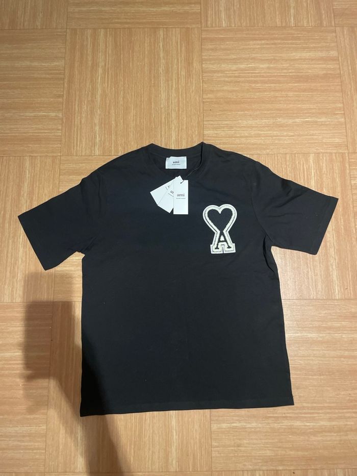T-shirt Ami Paris noir – taille M - photo numéro 2