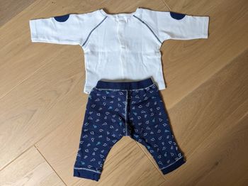 Absorba - Ensemble haut manches longues + pantalon - Taille 6 mois