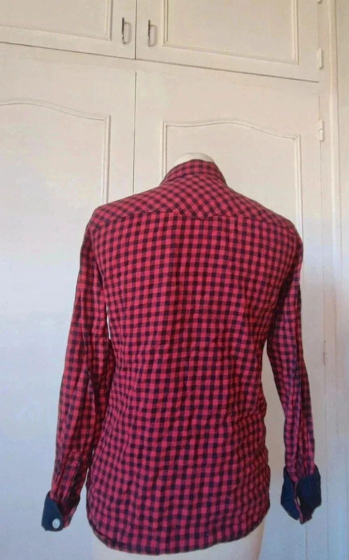 chemise Guess à carreaux tartan manches longues fille ado 12 ans - photo numéro 11
