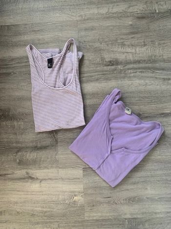 Ensemble débardeur - maillot longues manches