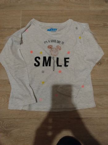 Tee-shirt avec paillettes Mickey