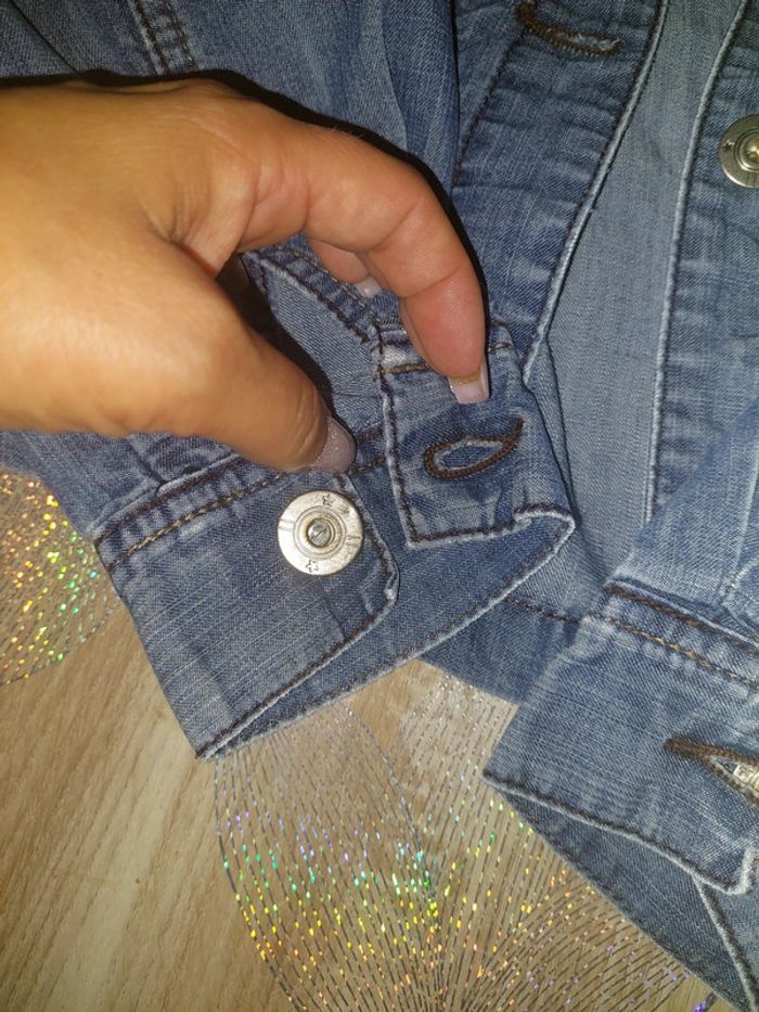 Veste en jean fille 150 cm - photo numéro 3