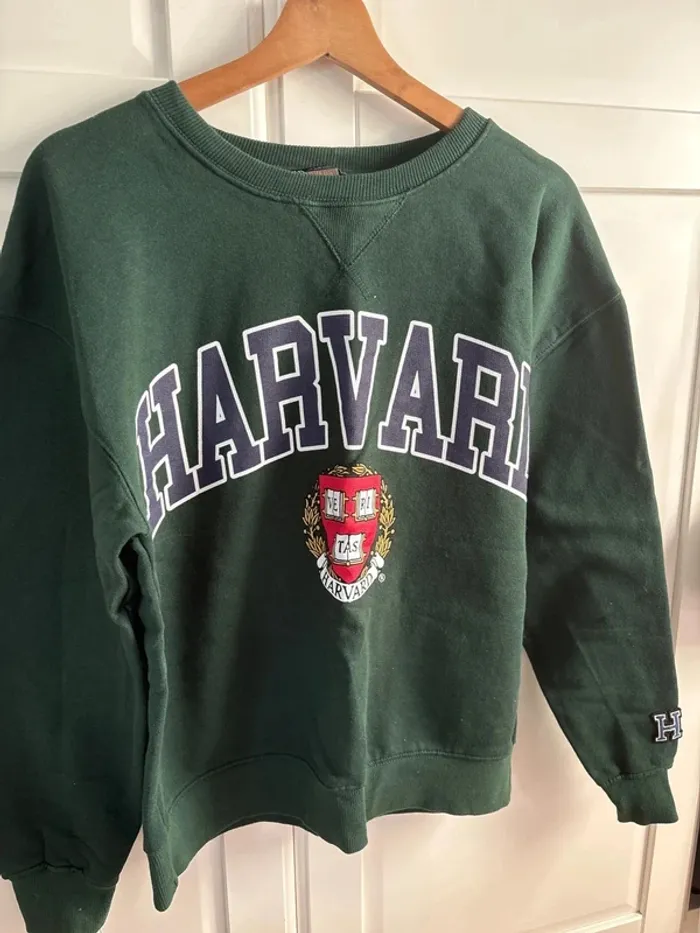Pull Harvard Zara vert taille s
