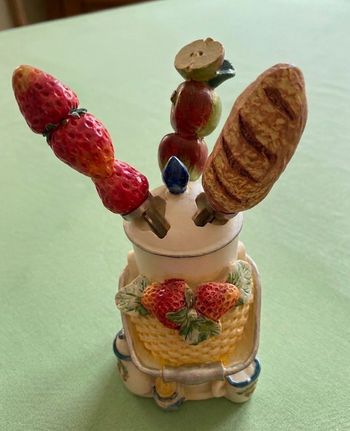 Support et 3 couteaux à beurre