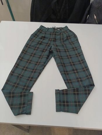 Pantalon Chino femme a gros carreaux pull and bears