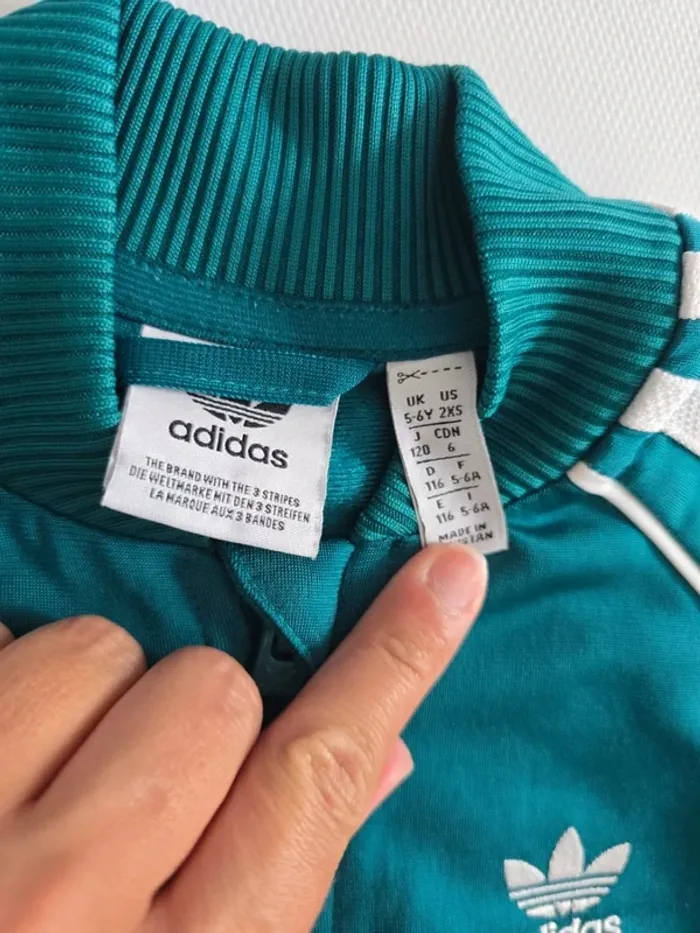 Ensemble jogging adidas vert turquoise - photo numéro 5