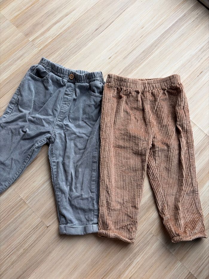 Lot 2 pantalons verbaudet 12-18 mois