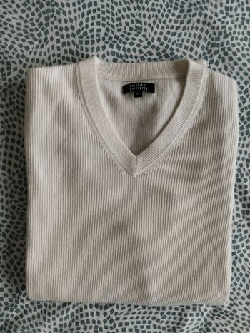 Pull homme blanc XL Galeries Lafayette