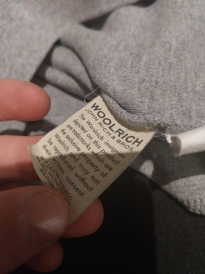 Veste zip full zip woolrich grise en très bon état 14 ans - photo numéro 5