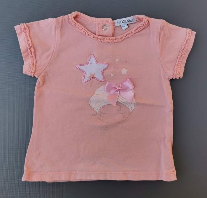 Lot de short jupe tee-shirt 12 mois fille - photo numéro 10