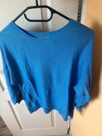 pull léger stradivarius bleu femme