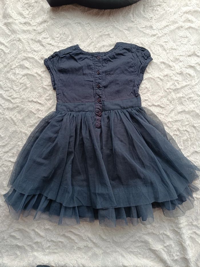 Robe de fête anniversaire mariage Noël Fille 2 ans Jolie comme un cœur tulle 3 pommes - photo numéro 12