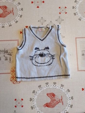 Pull sans manches 12 mois