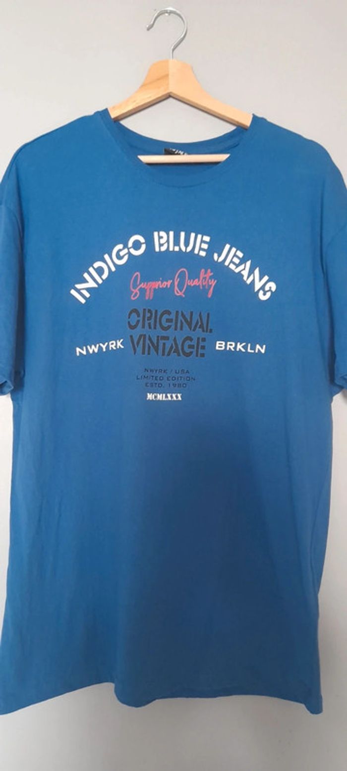 T-shirt imprimé bleu - photo numéro 2