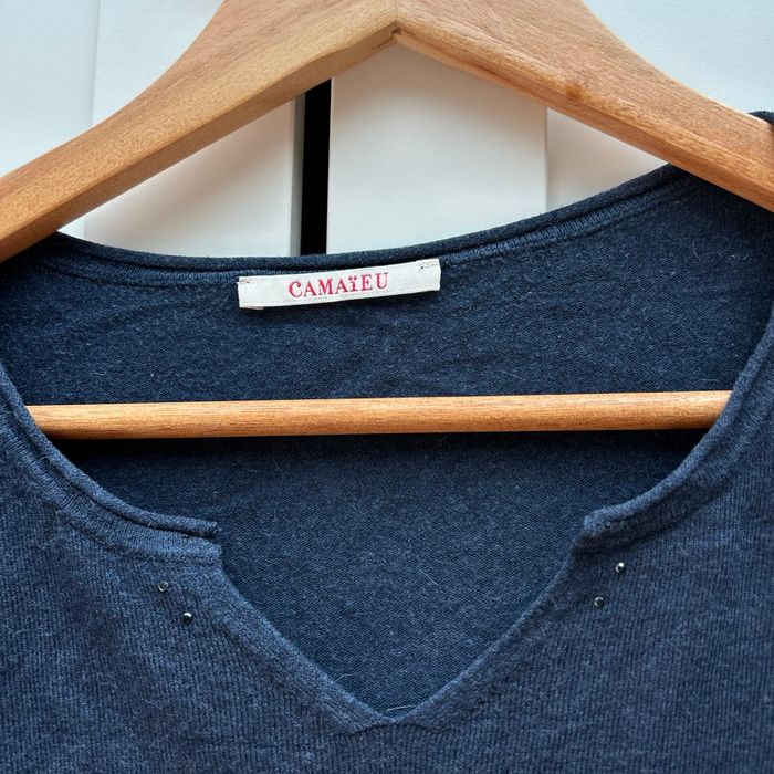 Pull léger bleu - photo numéro 2