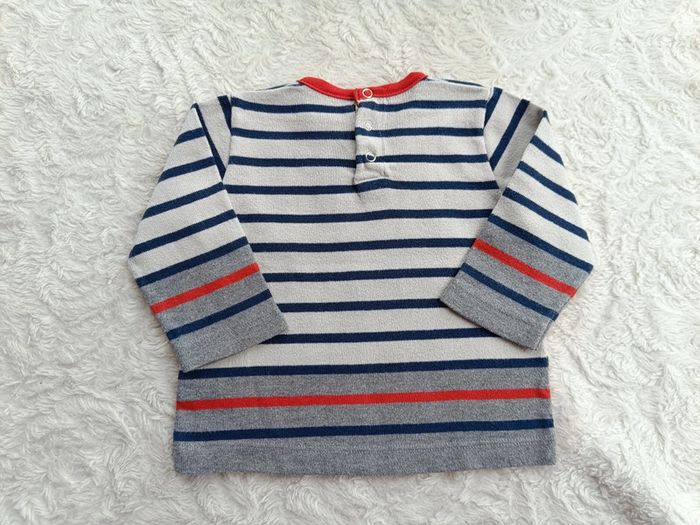 Pull à rayures Garçon 6 mois Petit bateau 100% coton - photo numéro 8