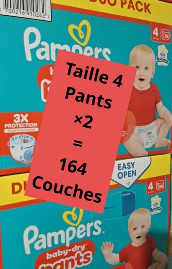 Couches pampers taille 4 