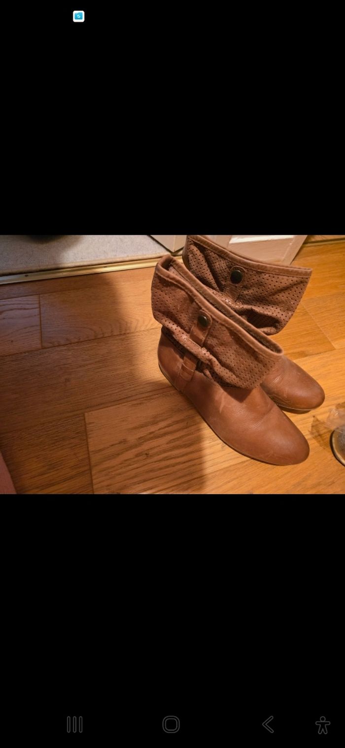 Botte basse beige sympa