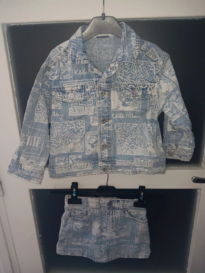 Ensemble veste + jupe Disney x Keith Haring x H&M 4 ans