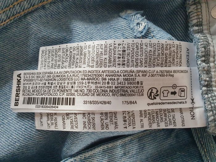 Short en jean baggy Bershka T. L - photo numéro 4