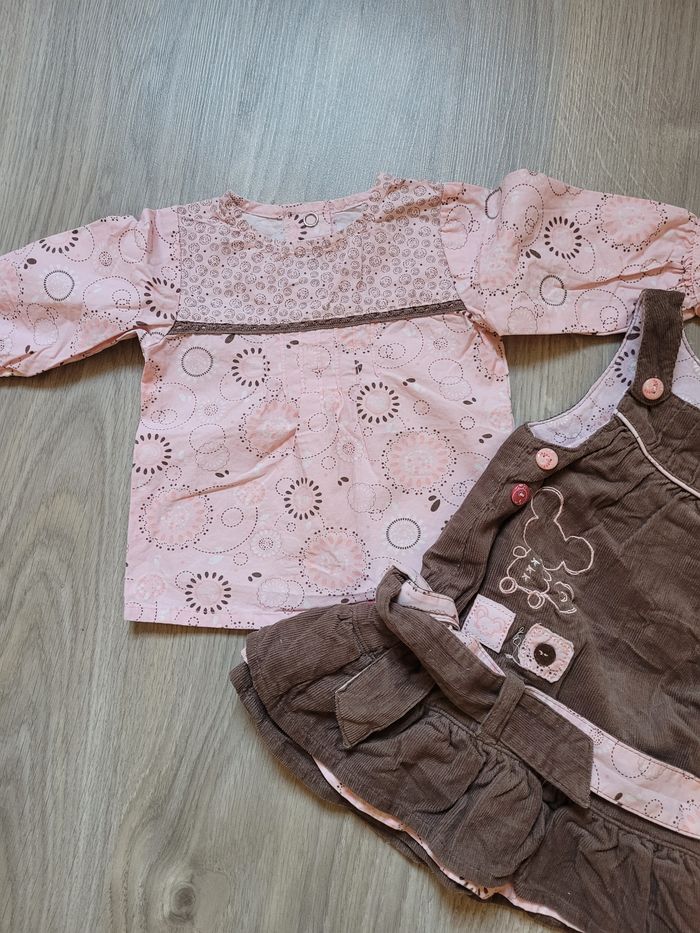 Robe velours +tunique 1 mis 63 cm Petit Kimbaloo - photo numéro 5