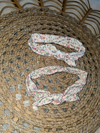 Lot de 2 bandeaux fleuri