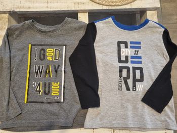 2 tee-shirts manche longue