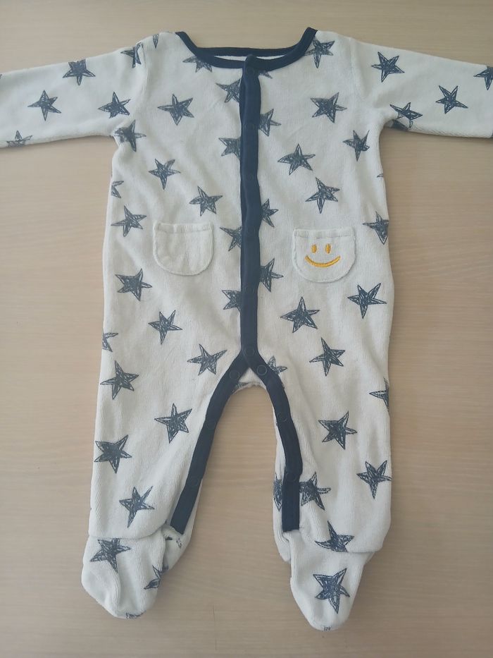 Pyjama garcon d hiver en coton taille 3 mois marque gemo - photo numéro 5