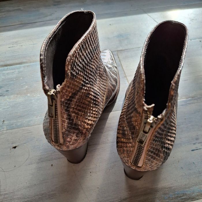 Bottines à talon  python - photo numéro 5