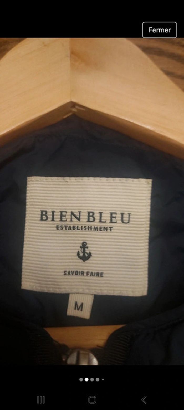 Jolie Veste coupe vent Bien Bleu taille M - photo numéro 2