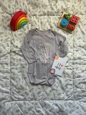 body manches longues violet 18 mois