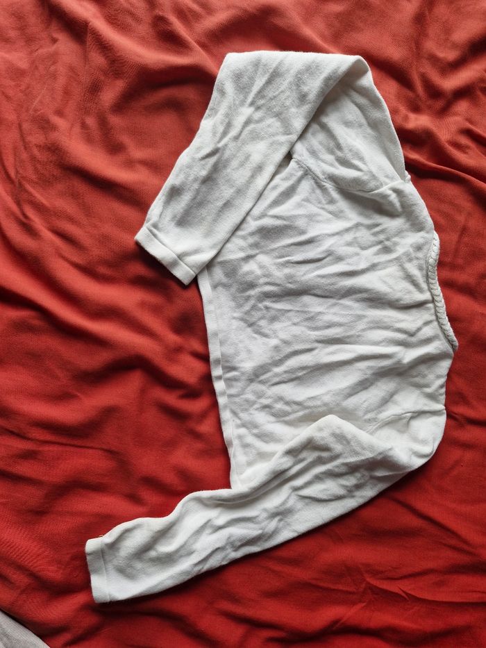 Superbe gilet style boléro papillon de perles - photo numéro 6