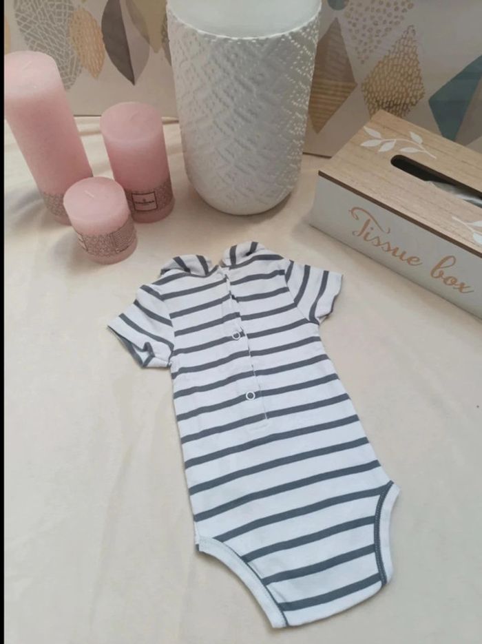 Body manches courtes neuf Sucre d'Orge fille 6 mois - photo numéro 3