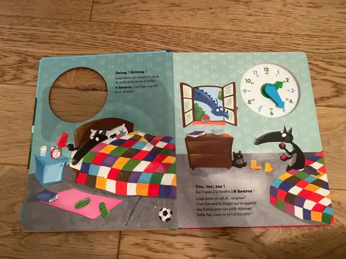 Livre j’apprends à lire l’heure avec Loup - photo numéro 2