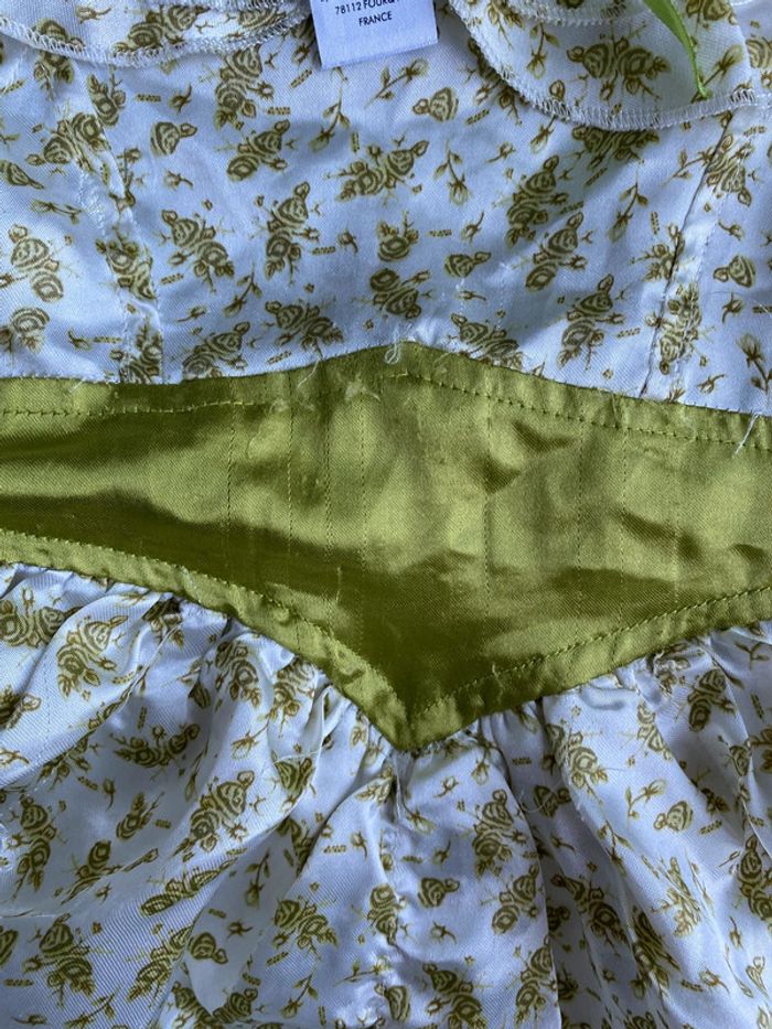 Déguisement fille robe princesse blanche et verte 3-5 ans - photo numéro 4