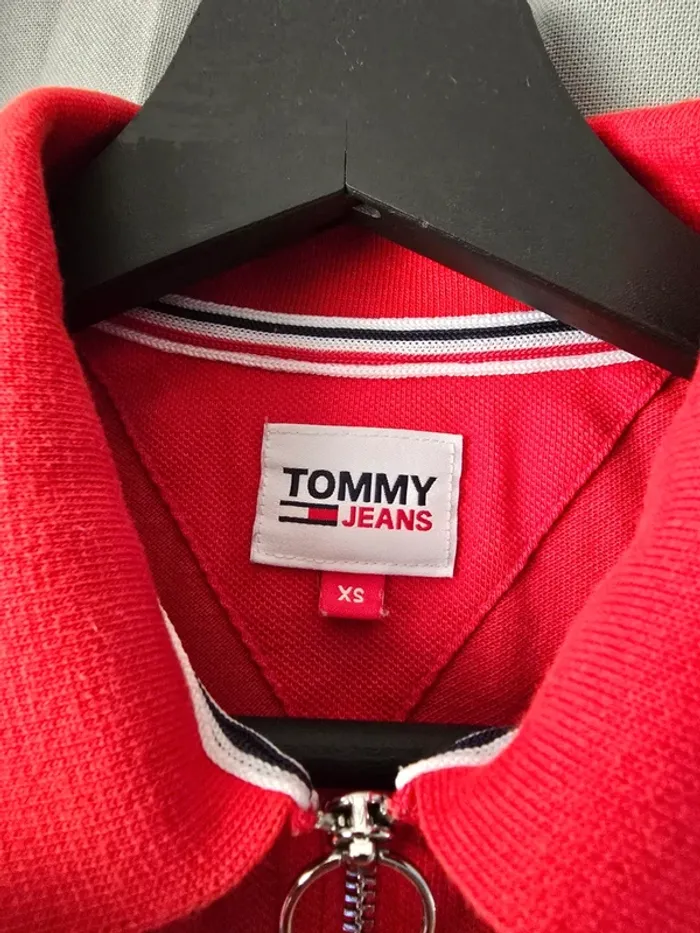 Polo rouge Tommy - photo numéro 3