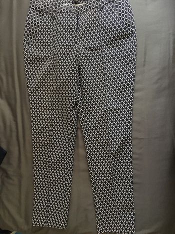 Pantalon motif marine et blanc