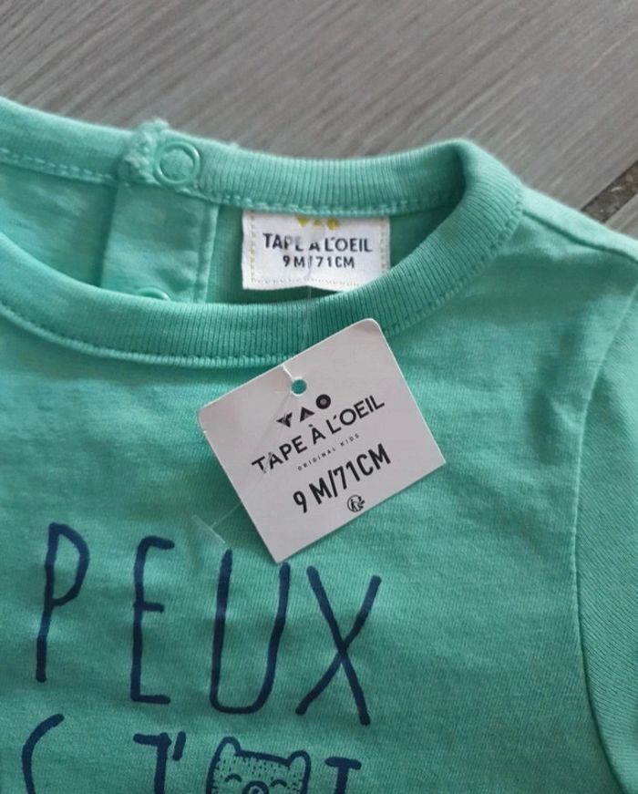 Tee shirt tape à l œil  neuf 9 mois 71 cm - photo numéro 5