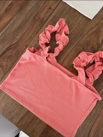 Crop top corail