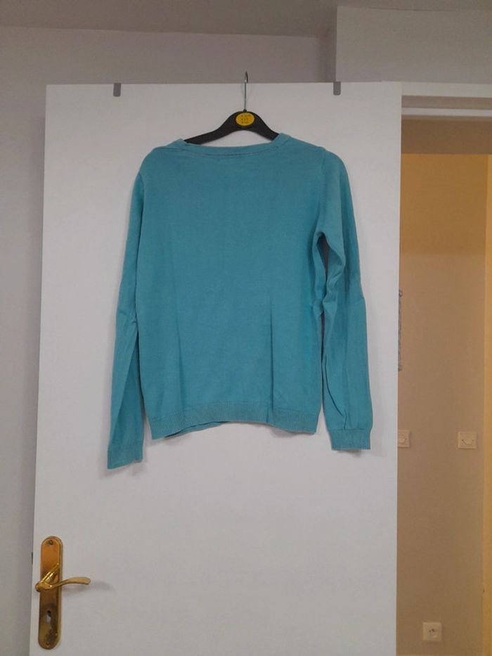 Gilet turquoise okaidi - photo numéro 4