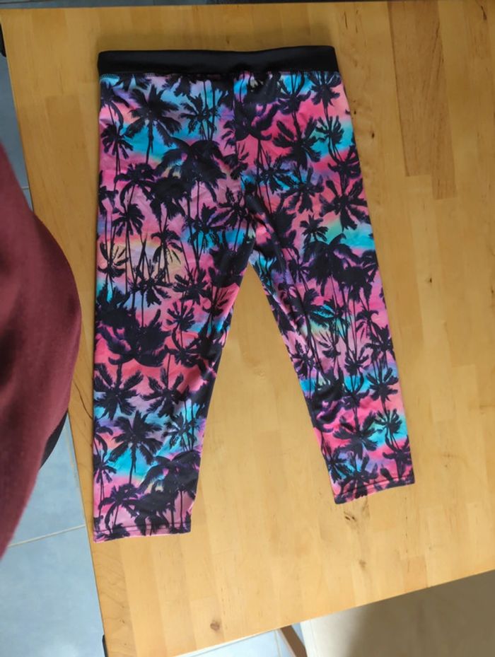 Legging 3/4 palmier coucher soleil HM - photo numéro 4