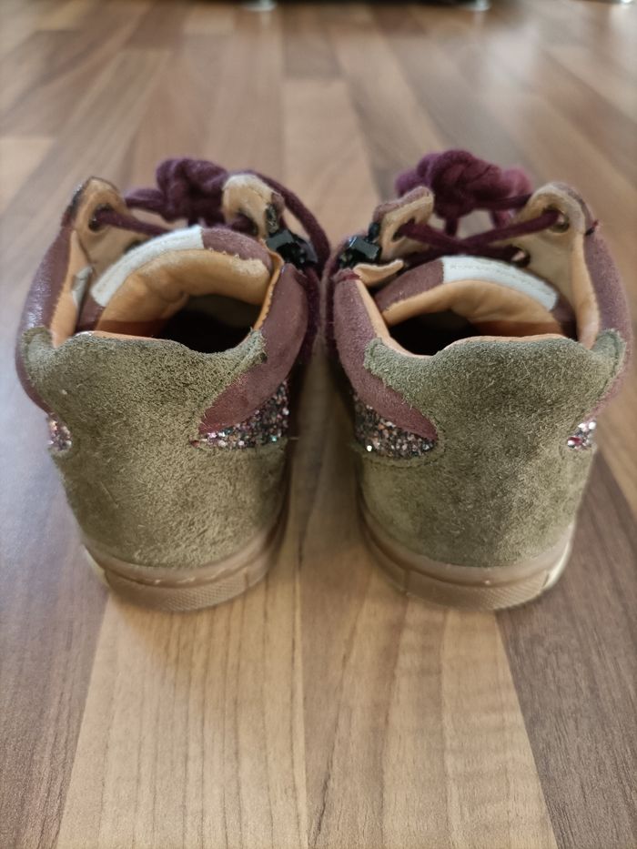 Chaussures marron et pourpre paillettes 21 GBB - photo numéro 7